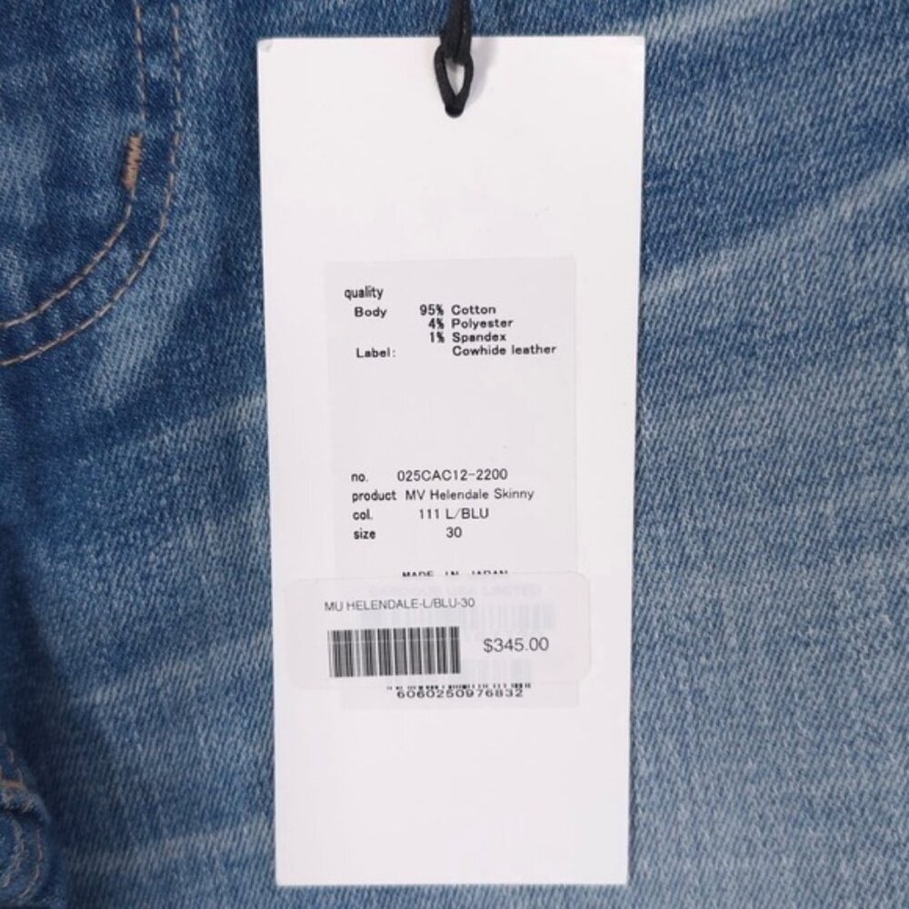 NWT MOUSSY VINTAGE Women's Jeans 30 JAPAN MADE Helendale Skinny Distressed HOWA‎ - Picture 13 of 14